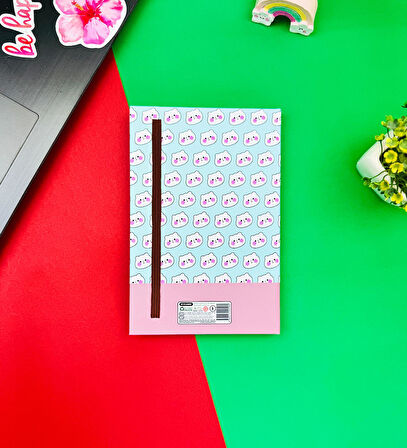 Orange Tasarımlı Lastikli Defter