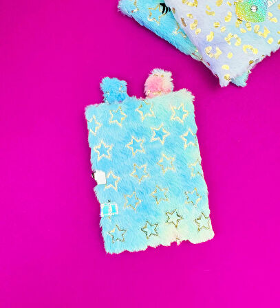 Tavşan Peluş Kilit Kapak Defter