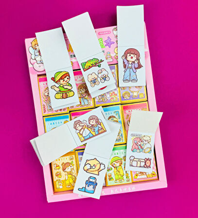 Mini Prenses 3'lü Sticker Defter Seti