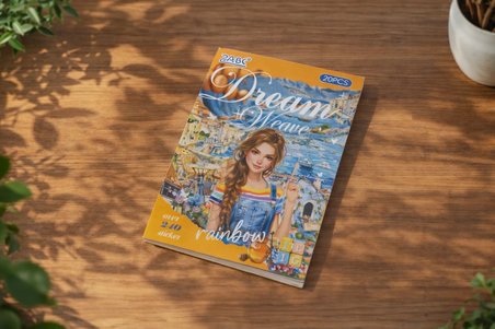 BAM 2334 20 Sayfa Plastik Retro Etiket Defteri