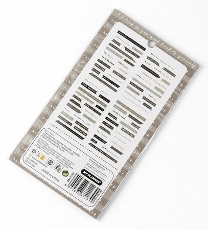 İngilizce Motto Scrapbook Şeffaf Sticker