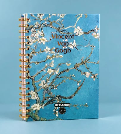 Van Gogh Badem Çiçekleri Konuşan Ajanda