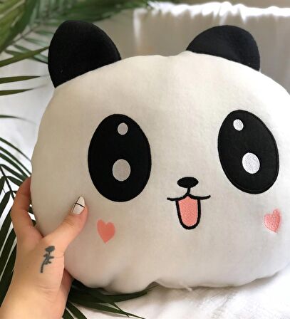 Peluş Panda Tasarımlı Yastık