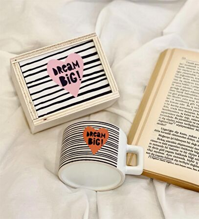 Dream Big Tasarımlı Kutulu Kupa
