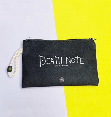 Death Note Tasarımlı Bez Kalemlik Cüzdan