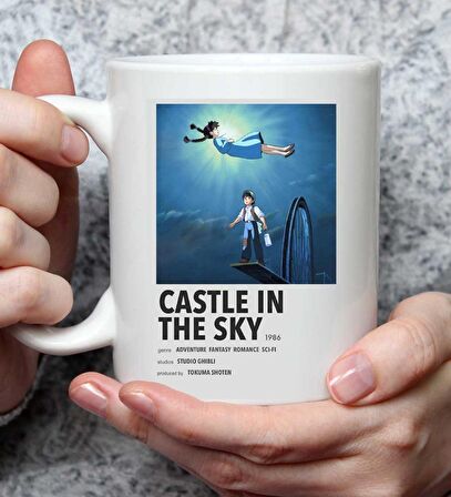 Castle In Sky Anime Tasarımlı Kupa Bardak