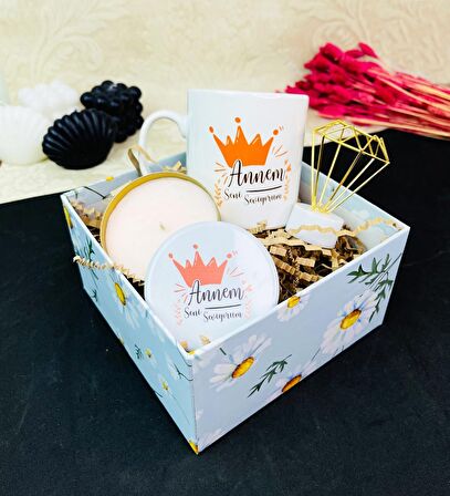 Annem Seni Seviyorum Tasarımlı Mini Hediye Seti