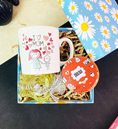 Çizgi Anne Tasarımlı Mini Hediye Seti