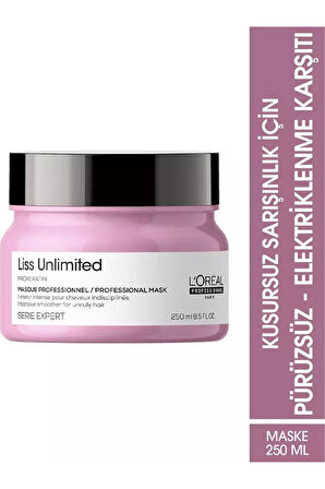 Expert Liss Unlimited Elektriklenme Karşıtı ve Yumuşaklık Veren Maske 250ml