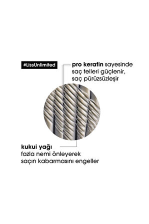 Expert Liss Unlimited Elektriklenme Karşıtı ve Yumuşaklık Veren Maske 250ml