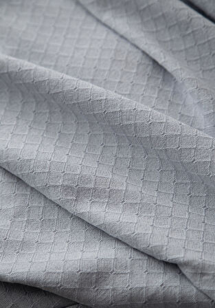 TEK KİŞİLİK PIKE SET PURE INDIGO - NEVRESIMLI PIKE TAKIMI