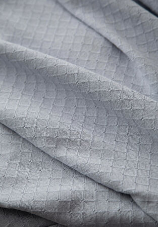 TEK KİŞİLİK PIKE SET PURE INDIGO - NEVRESIMLI PIKE TAKIMI