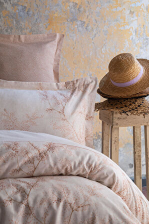 Tek Kişilik Mila Teracotta Nevresim Takımı --