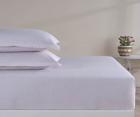 Tek Kişilik Fitted Çarşaf Set 100x200 Mira Pudra