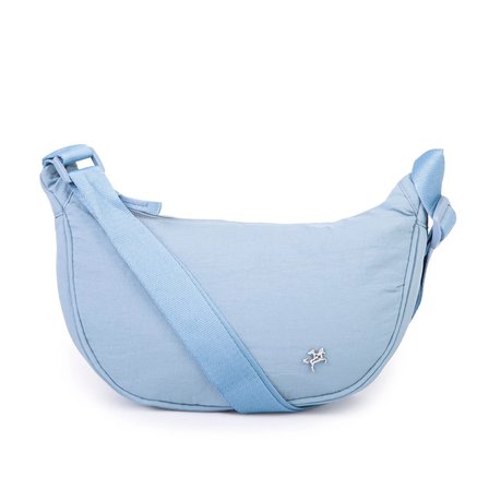 Nas Bag Ultra Hafif Kadın Spor Günlük Nas Bag Minimalist Günlük Ayarlanabilir Askılı Mini Hobo Çanta (en 25 cm ;boy 22 cm ) Mavi