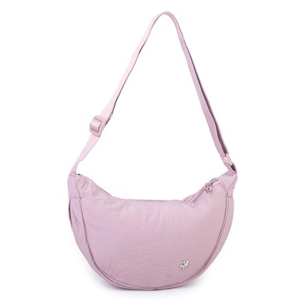 Nas Bag Ultra Hafif Kadın Spor Günlük Nas Bag Minimalist Günlük Ayarlanabilir Askılı Mini Hobo Çanta (en 25 cm ;boy 22 cm ) Pudra