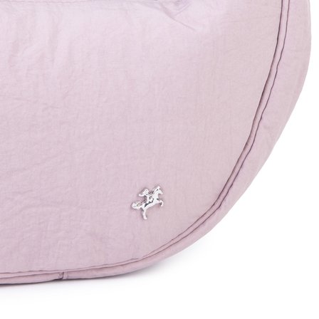 Nas Bag Ultra Hafif Kadın Spor Günlük Nas Bag Minimalist Günlük Ayarlanabilir Askılı Mini Hobo Çanta (en 25 cm ;boy 22 cm ) Pudra
