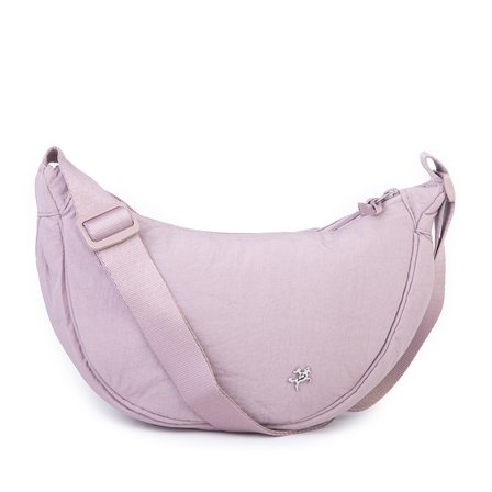 Nas Bag Ultra Hafif Kadın Spor Günlük Nas Bag Minimalist Günlük Ayarlanabilir Askılı Mini Hobo Çanta (en 25 cm ;boy 22 cm ) Pudra