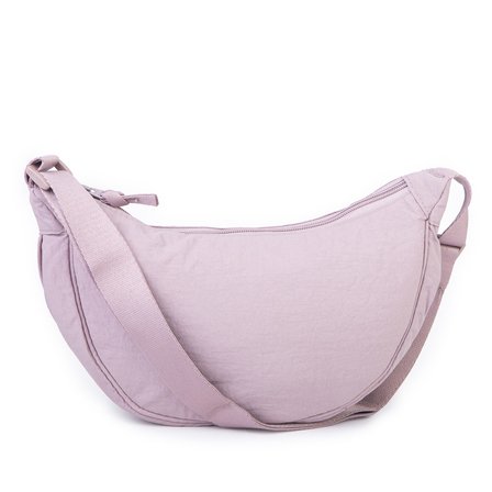 Nas Bag Ultra Hafif Kadın Spor Günlük Nas Bag Minimalist Günlük Ayarlanabilir Askılı Mini Hobo Çanta (en 25 cm ;boy 22 cm ) Pudra
