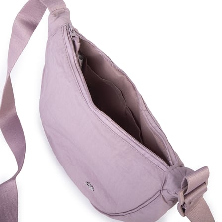Nas Bag Ultra Hafif Kadın Spor Günlük Nas Bag Minimalist Günlük Ayarlanabilir Askılı Mini Hobo Çanta (en 25 cm ;boy 22 cm ) Pudra