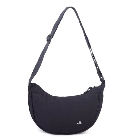 Nas Bag Ultra Hafif Kadın Spor Günlük Nas Bag Minimalist Günlük Ayarlanabilir Askılı Mini Hobo Çanta (en 25 cm ;boy 22 cm ) Siyah