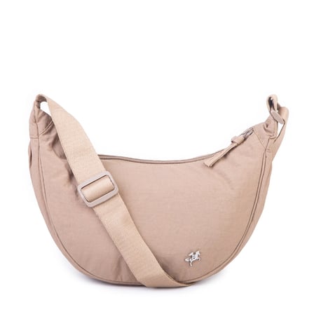 Nas Bag Ultra Hafif Kadın Spor Günlük Nas Bag Minimalist Günlük Ayarlanabilir Askılı Mini Hobo Çanta (en 25 cm ;boy 22 cm ) Vizon