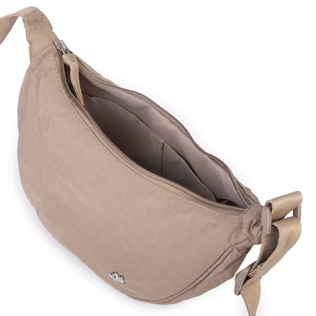 Nas Bag Ultra Hafif Kadın Spor Günlük Nas Bag Minimalist Günlük Ayarlanabilir Askılı Mini Hobo Çanta (en 25 cm ;boy 22 cm ) Vizon