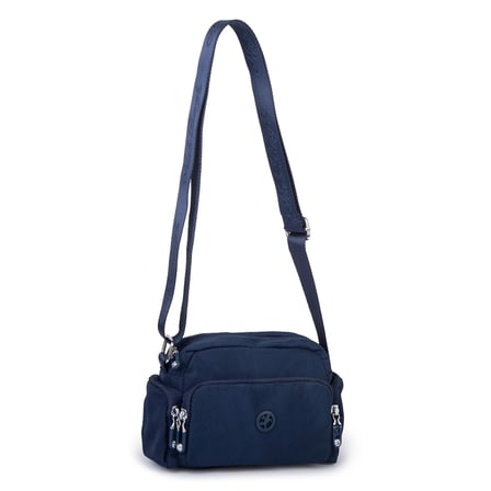 Nas Bag Kadın Spor Çok Gözlü Su Geçirmez Hafif Mini Çanta Vizon ( 22x16 cm ) Lacivert