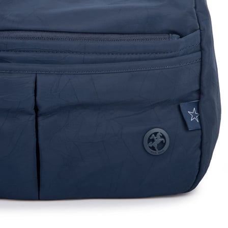 Nas Bag Ultra Hafif Kadın Çapraz ve Omuz Çantası 3 Gözlü Lacivert