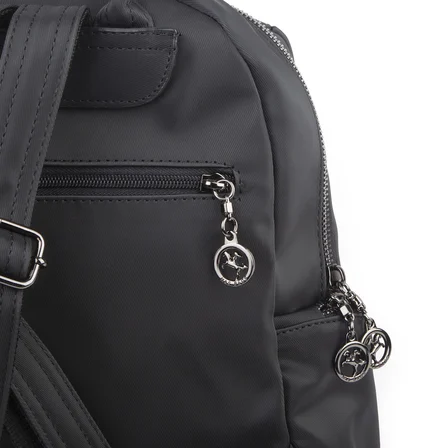Nas Bag Kadın Çok Cepli Sırt Çantası (en :30cm x boy:34) Siyah Buzzy