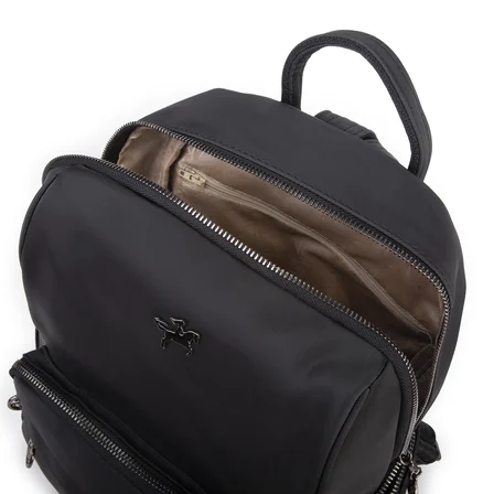 Nas Bag Kadın Çok Cepli Sırt Çantası (en :30cm x boy:34) Siyah Buzzy