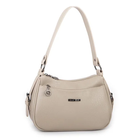 Nas Bag Kadın Çapraz ve Omuz Çanta  (27x19 cm) Kum Victoria 