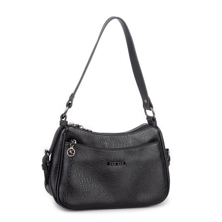 Nas Bag Kadın Çapraz ve Omuz Çanta  (27x19 cm) Siyah Victoria 