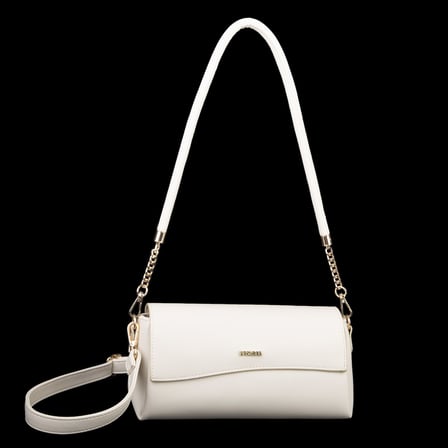 Nas Bag Kadın Sade Şık Omuz ve Çapraz Çanta (en 24 cm ;boy 12 cm ) Krem