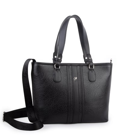 Nas Bag Kadın Omuz Çantası Spor Şık Ayarlanabilir Omuz Askılı  (33x27x12 cm ) Siyah Victoria