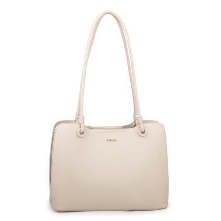 Nas Bag Kadın Sade Şık Zamansız Omuz Çantası ( 32x22 cm ) Kum
