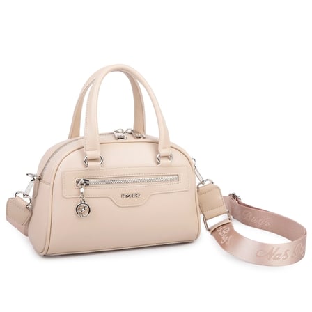 Nas Bag Kadın Şık El ve Postacı Çanta (en 22 cm , boy 16 cm ) Kum
