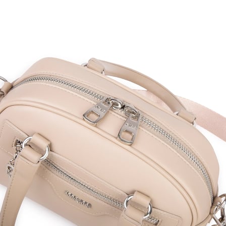 Nas Bag Kadın Şık El ve Postacı Çanta (en 22 cm , boy 16 cm ) Kum