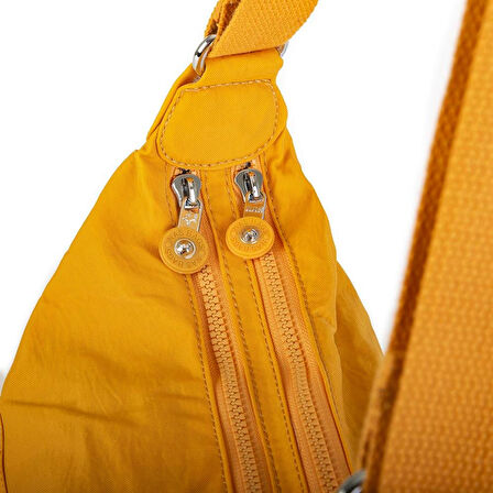Nas Bag Unisex Zararlı Kimyasal İçermeyen Su İtici Özelliğe Sahip Omuz ve Sırt Çantası Dönüştürülebilir Tasarım  Hardal