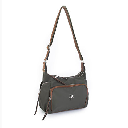 Nas Bag Kadın Çapraz Çanta Yeşil Taba Buzzy ( 26x21x15 cm)