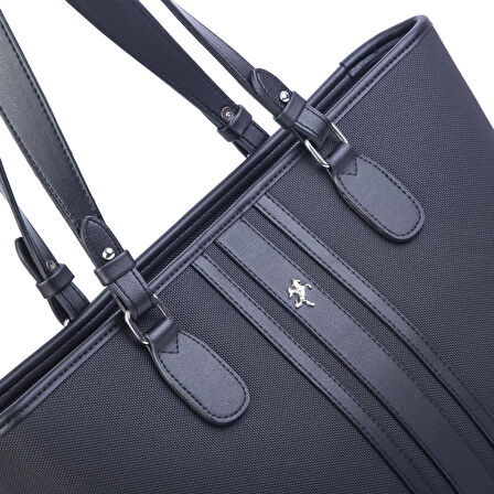 Nas Bag Kadın Omuz Çantası Spor Şık Ayarlanabilir Omuz Askılı Siyah Lacst (33x27x12 cm )