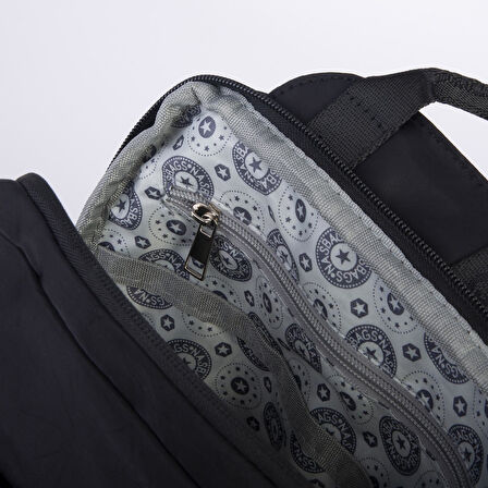 Nas Bag Kadın Çok Gözlü Su Geçirmez (water proof ) Ultra Hafif Sırt Çantası Siyah 