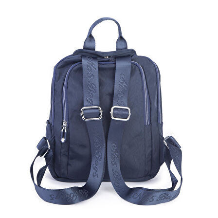 Nas Bag Kadın Çok Gözlü Su Geçirmez (water proof ) Ultra Hafif Sırt Çantası Lacivert