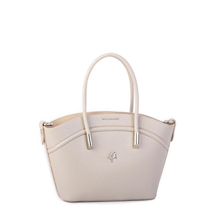Nas Bag Kadın Mini Sepet Çanta El ve Çapraz Çanta Kum  Lopez ( 20x18cm)