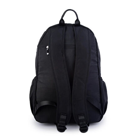 Nas Bag Unisex Büyük Boy Su Geçirmez (waterproof) Hafif Sırt Çantası Çok Gözlü Siyah 