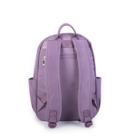 Nas Bag Unisex Büyük Boy Su Geçirmez Çok Gözlü Extra Hafif Sportif Sırt Çantası Mor