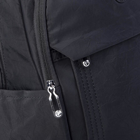 Nas Bag Unisex Büyük Boy Su Geçirmez Çok Gözlü Extra Hafif Sportif Sırt Çantası Siyah