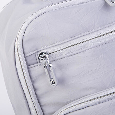 Nas Bag Unisex Büyük Boy Su Geçirmez (Waterproof)  Hafif Sırt Çantası Gri