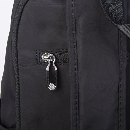 Nas Bag Unisex Büyük Boy Su Geçirmez (Waterproof)  Hafif Sırt Çantası Siyah