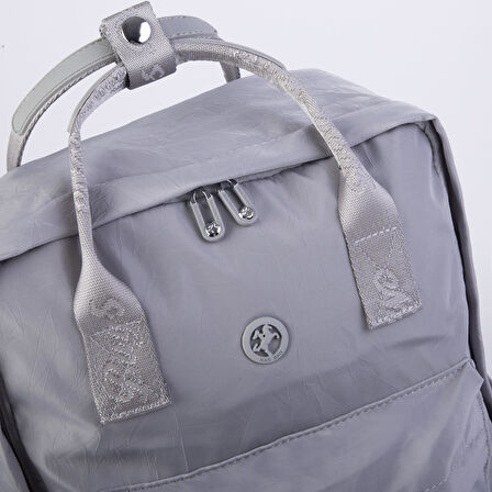 Nas Bag Unisex Sırt ve El Çantası Büyük Boy Su Geçirmez Sırt Çantası (29x40 cm ) Gri